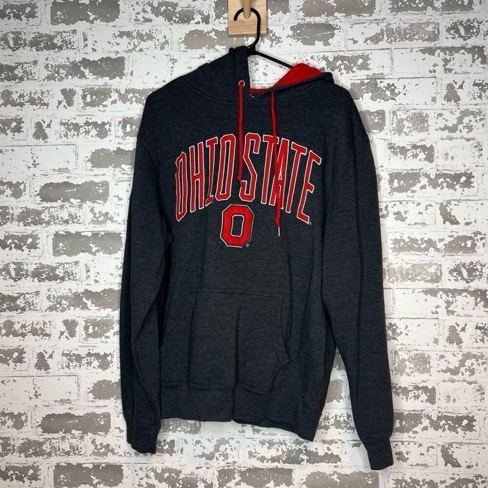 Scarlet and gray authentic apparel Ohio state buckeyes hoodie